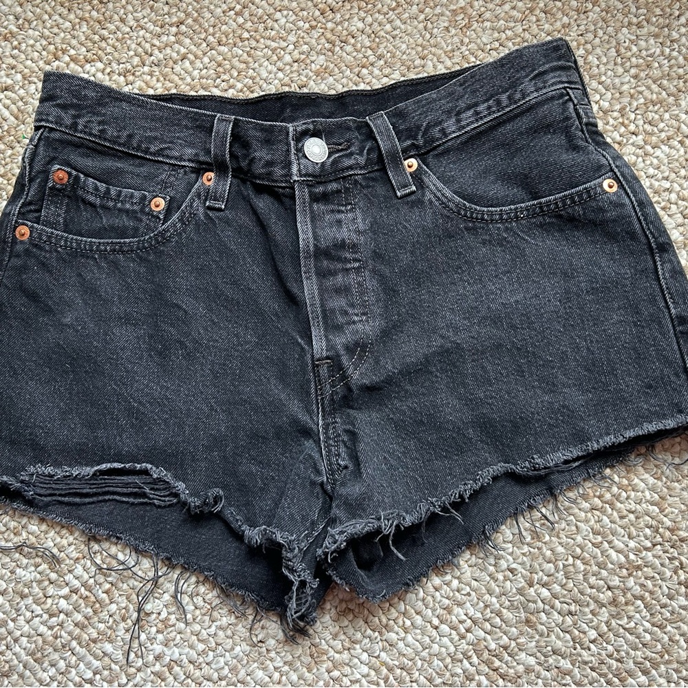 Levi's Black Jean Shorts